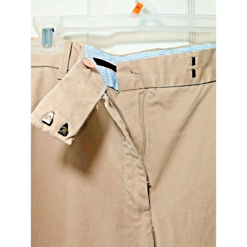Lands' End Light Khaki Women Heritage Chino Boot Cut Pants 12 X 31 RSVP $39 - Picture 6 of 12